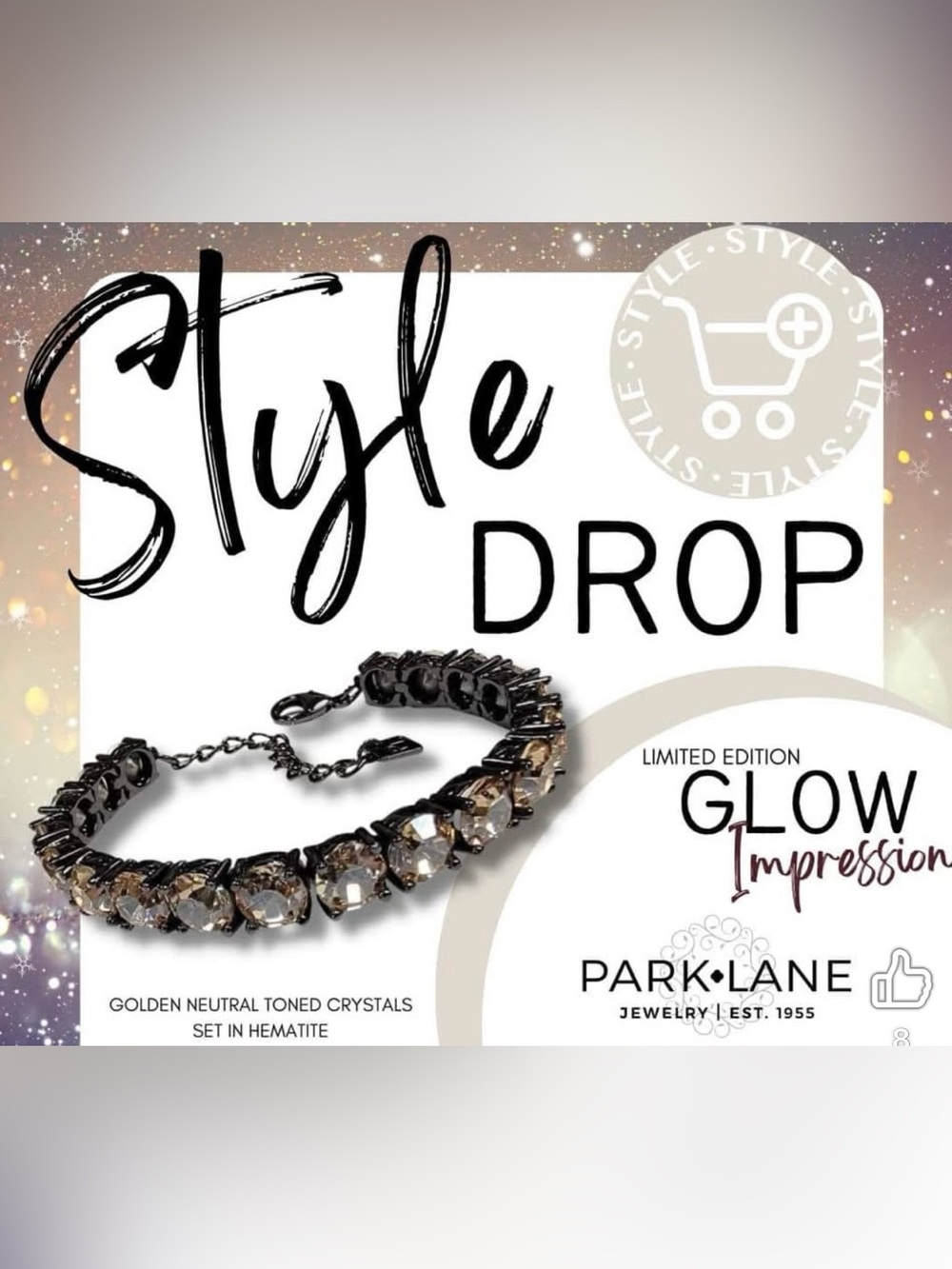 Park Lane “Glow” Impression Bracelet! NWOT!! This Has Been Altered!!!